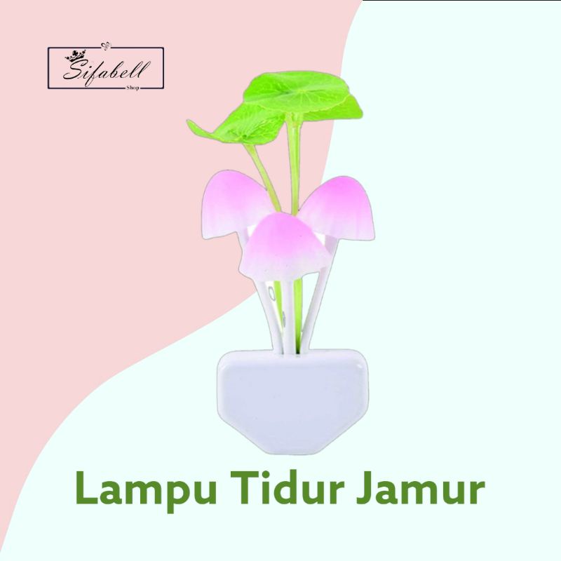 Lampu Tidur Jamur Avatar Mini Sensor Cahaya Termurah