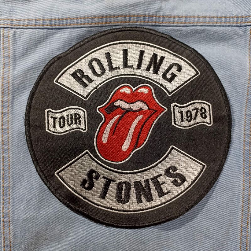 BACKPATCH BORDIR BESAR ROLING STONE BEST SELLER