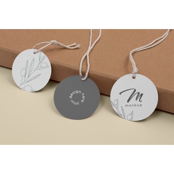 

Cetak Label Pakaian / Hang Tag Baju Custom Bulat