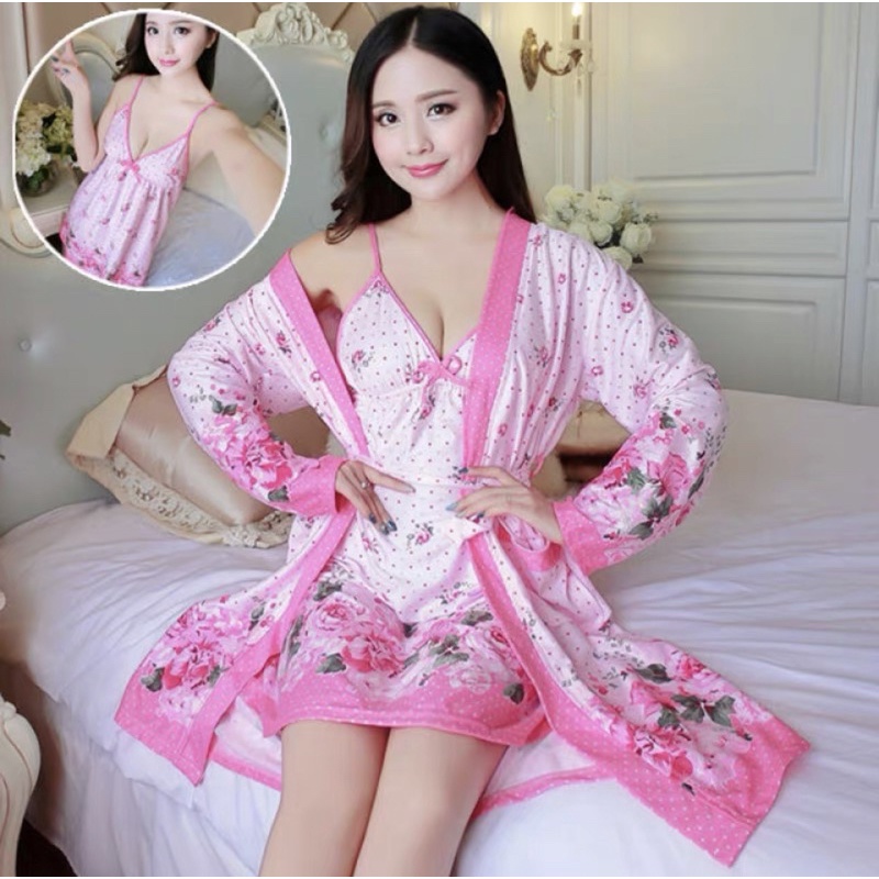 JC- Set Daster Kimono 2in1 Import / Daster Kimono Premium Wanita Import / Kimono Set Wanita Korea Murah
