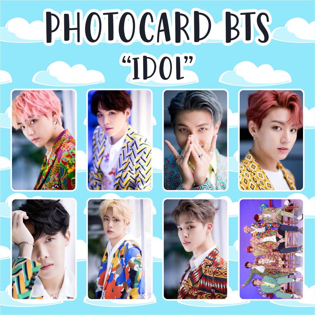(READY STOCK) PHOTOCARD BTS IDOL - SOUVENIR KPOP MURAH UNOFFICIAL