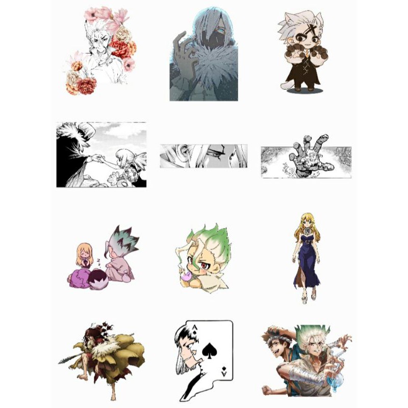 

STIKER DR/STONE 35 PCS