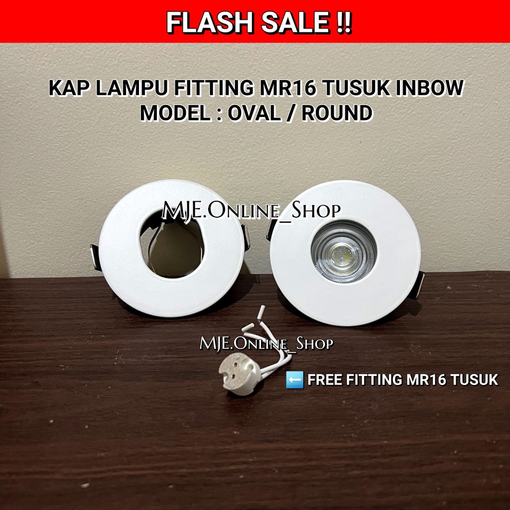 KAP LAMPU FITTING MR16 TUSUK PINHOLE DOWNLIGHT HALOGEN RUMAH LAMPU