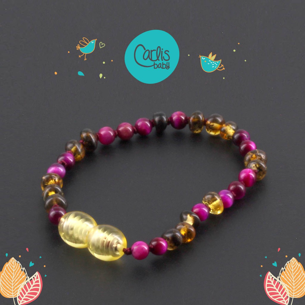 AGL30 Gelang Amber Tumbuh Gigi Bayi By Carlis Baby