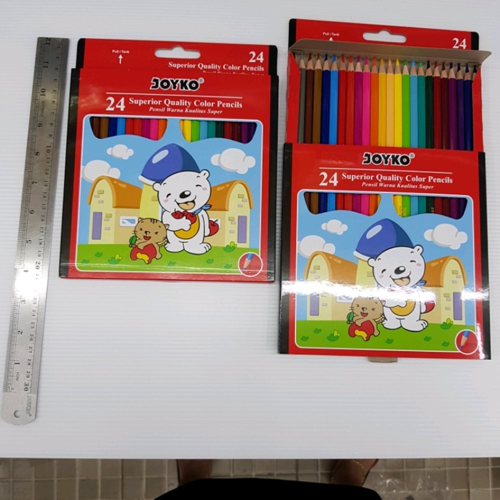 

Langsung Order Pensil Warna Panjang Color Pencil 24 Warna JOYKO Murah
