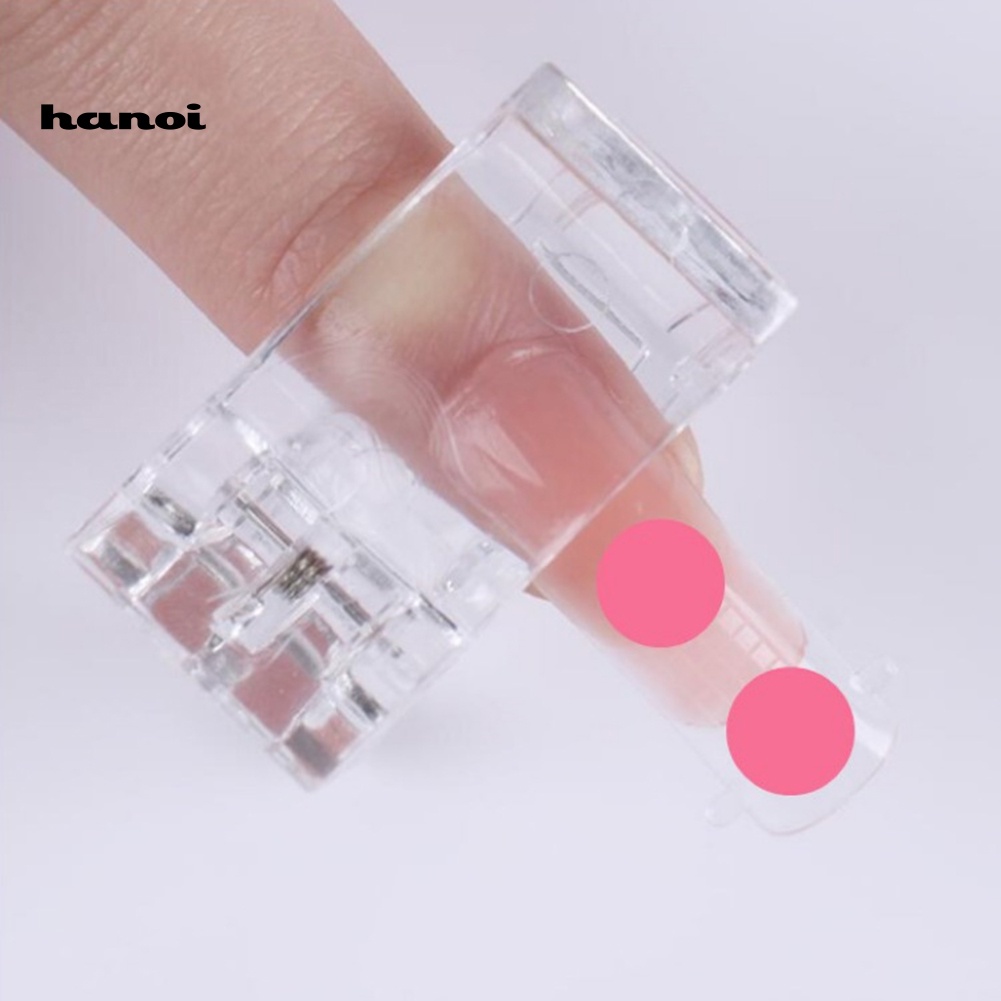 Han_ Klip Penjepit Kuku Transparan Untuk Nail Art