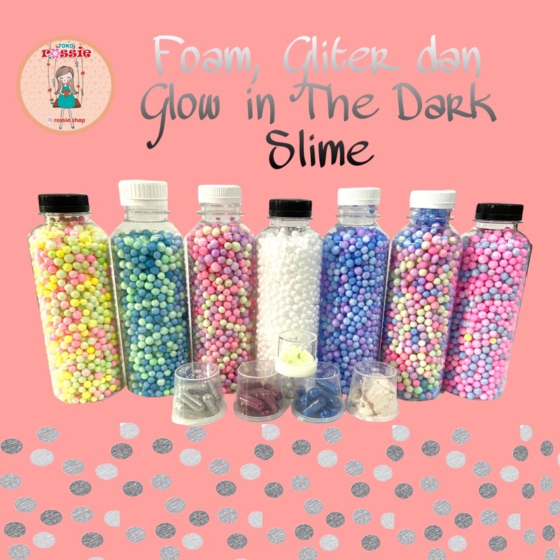 Foam Slime/Gliter Slime/Hiasan Slime/Mainan Slime/Bahan Slime/Slime Kit