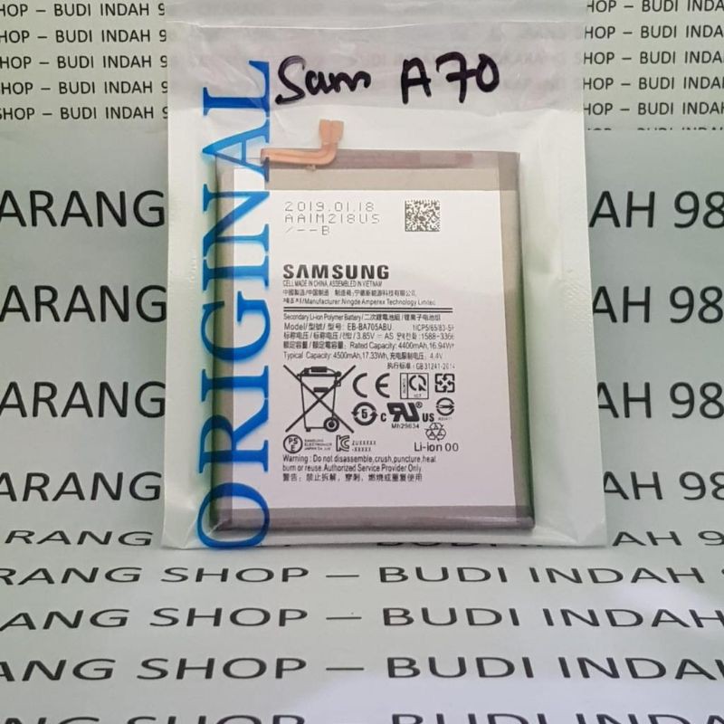 Baterai Samsung A70 Original 100% EB-BA705ABU