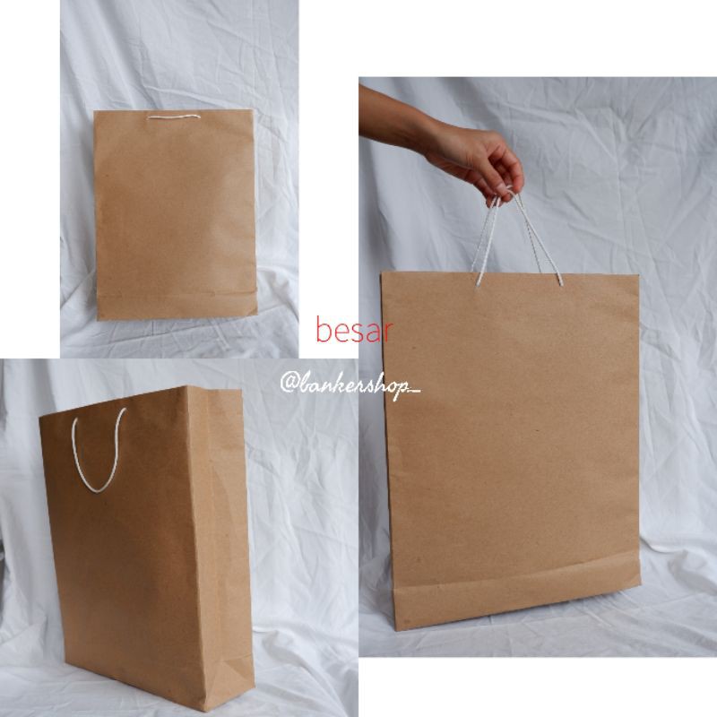 

paperbag polos / paperbag coklat / paperbag craft / paperbag ukuran besar