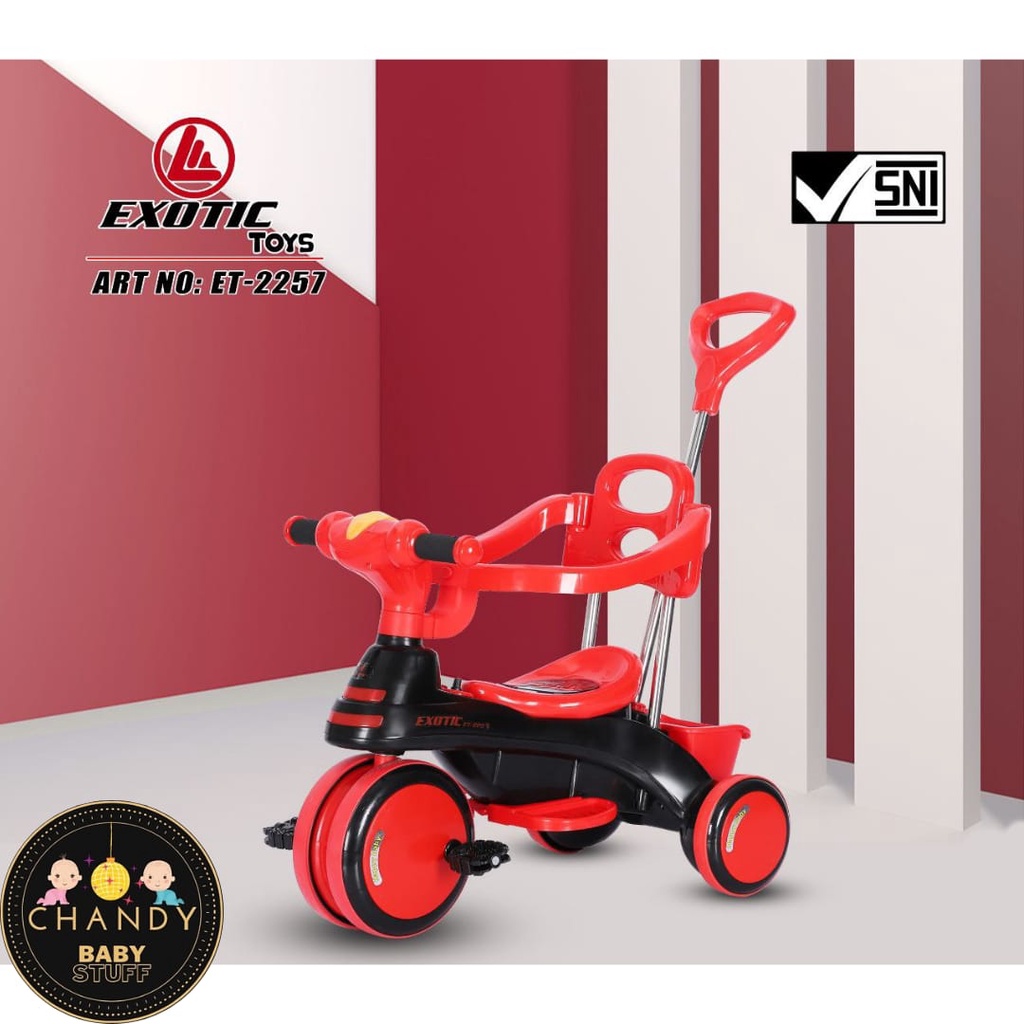 SEPEDA ANAK RODA TIGA TRICYCLE ET 2257 EXOTIC