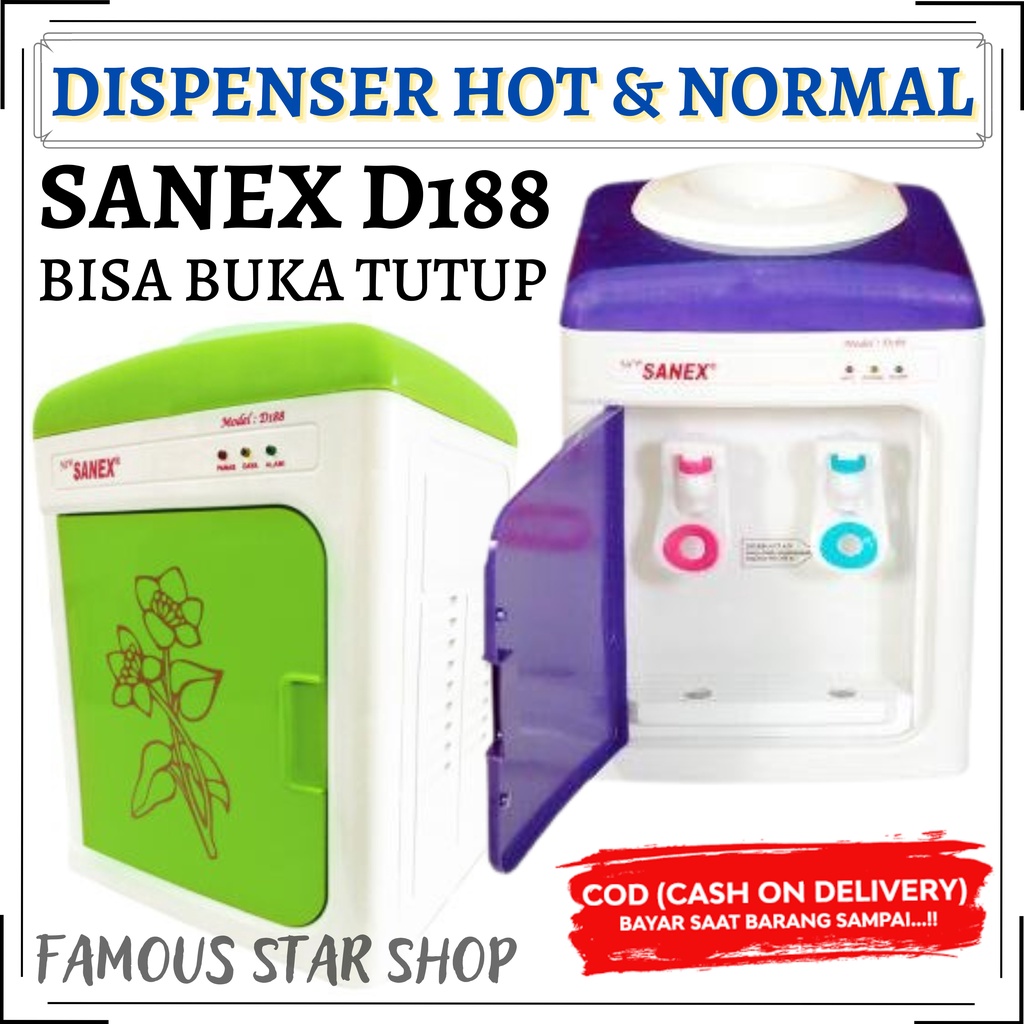 MURAH~Dispenser Sanex + Tutup D188 Dilengkapi Tutup Lebih Higienis [HOT AND WARM] FMS