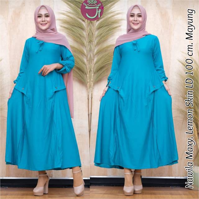 Grosir gamis lengan serut @58K min 2pcs