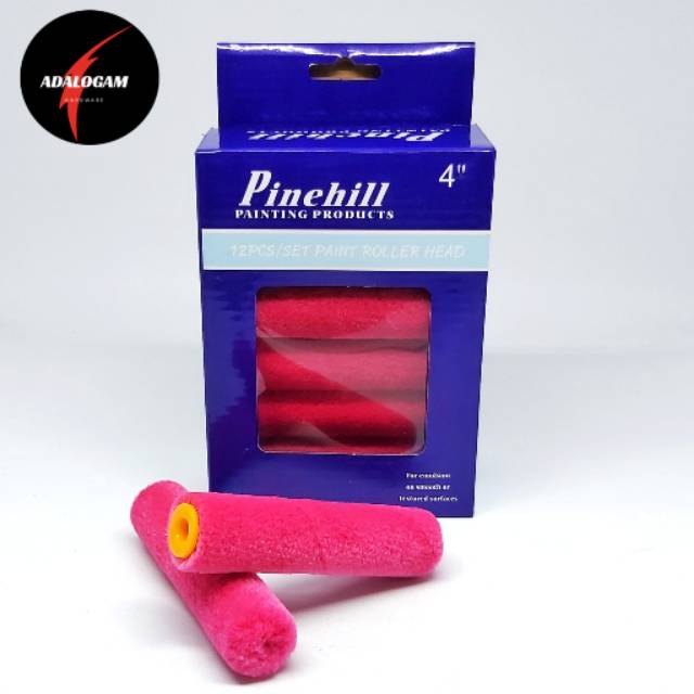 Pinehill Bulu Kuas Roll Merah 4&quot; - Bulu Roll - Kuas Roll - Refill Kuas