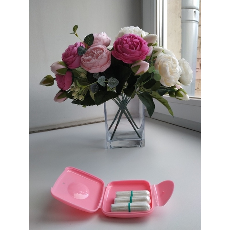 Durable Tampons Storage Box/Outdoor Travel Portable Lightweight Mini Tampons Case/Women Sanitary Napkin Tampons Box Holder Random Color