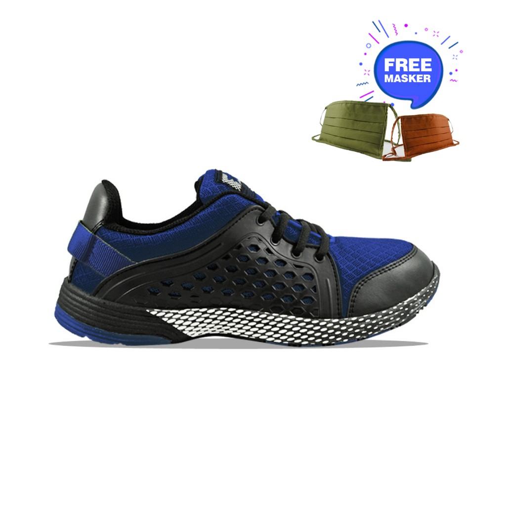 TREKKERS Sneakers Pria  NRM-Aston  Hitam / Biru Tua / Ramayana Jatinegara