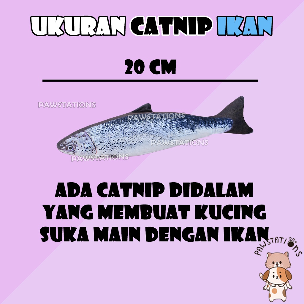 Catnip Kucing Ikan Mainan Kucing Catnip Ikan Mainan Kucing Boneka Ikan Mainan Kucing