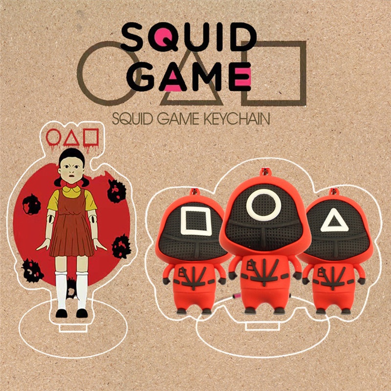 Tk Gantungan Kunci Bentuk Cumi-Cumi Bahan Pvc