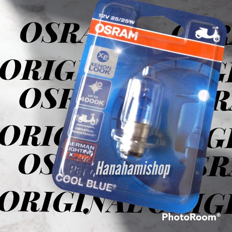 BOHLAM OSRAM MOTOR 12 VOLT HALOGEN OSRAM 4000K PUTIH KUNING