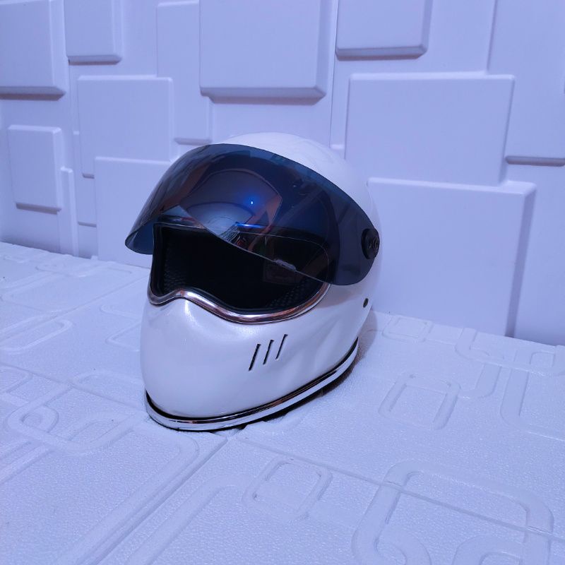 HELM CUSTOM BANDIT SIMPSON XXR LIS CHROME+VISOR