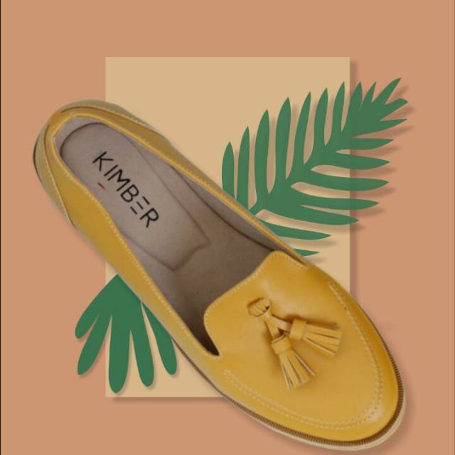 Sepatu wanita flat shoes KIMBER JELITA warna  MUSTARD 