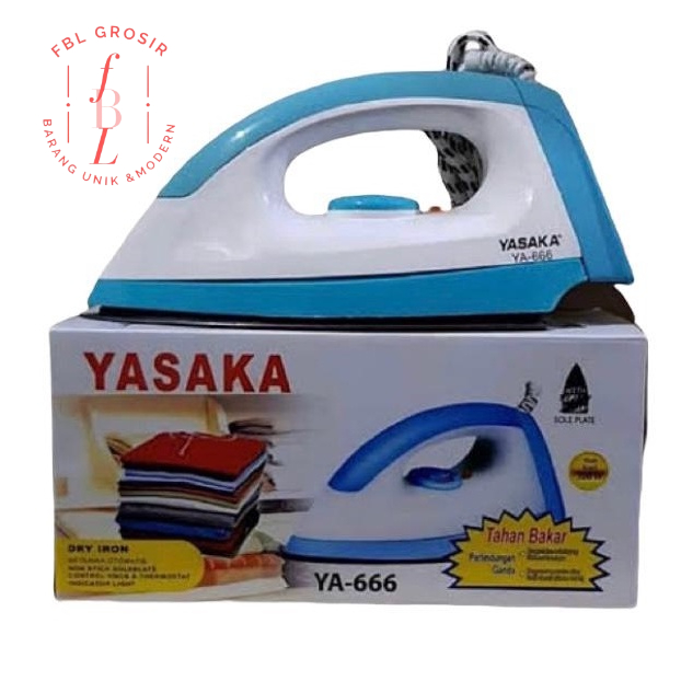 SETRIKA BAJU YASAKA SETRIKA YASAKA SETRIKA ANTI LENGKET DRY IRON NATIONAL QUALITY SNI FBL