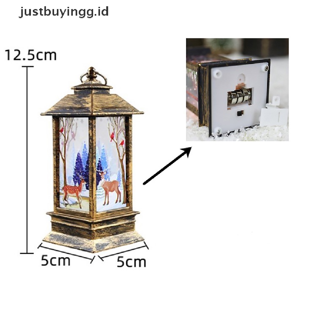 (Justbuyingg.Id) Lampu Gantung Led Bentuk Santa Claus / Rusa Untuk Dekorasi Natal