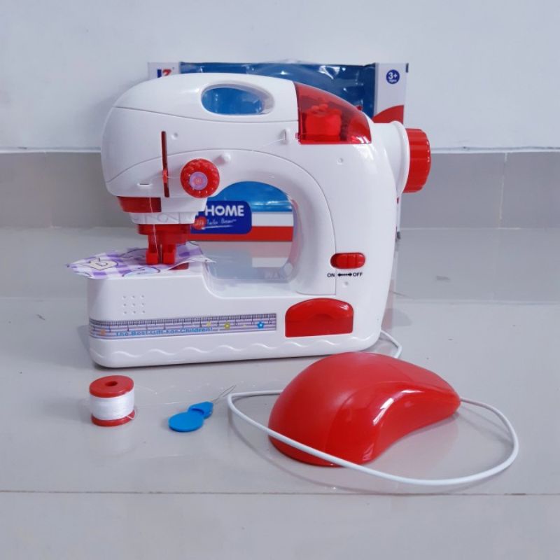 Mainan Mesin Jahit Baterai - Mini Sewing My Home Batre Anak Perempuan