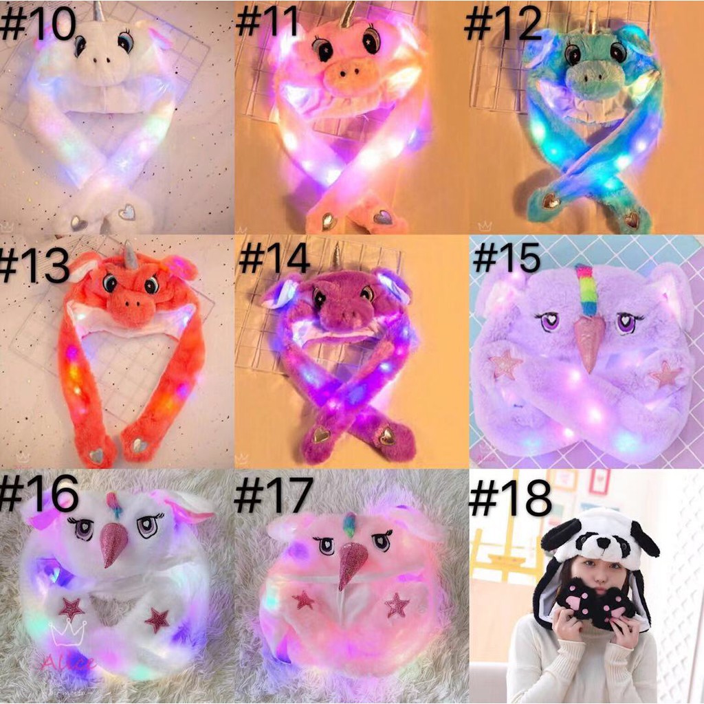 Bunny Hat Dancing Topi LED Cute Import Kelinci Kuping Bergerak Dengan LED  import (Victoria House)