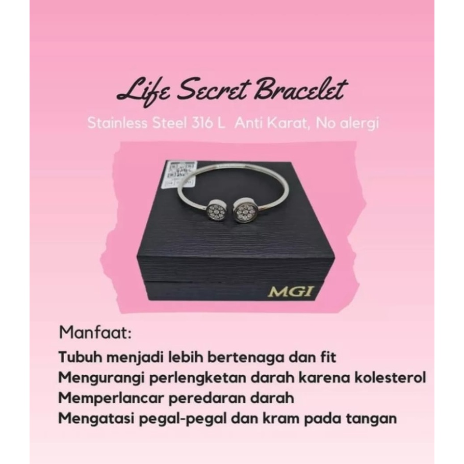 TERLARIS GELANG TANGAN MAGNET SCIENCE ENERGY NECKLACE/GELANG TERAPI KESEHATAN MAGNETIC PENDANT