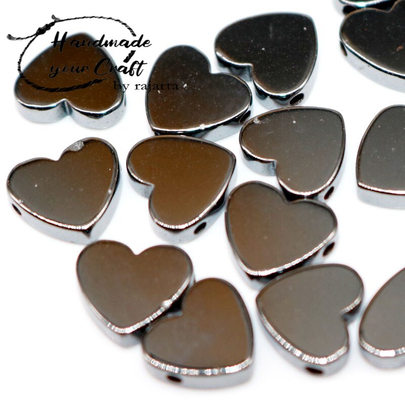 Spacer Beads Black Hematite Gall Stone