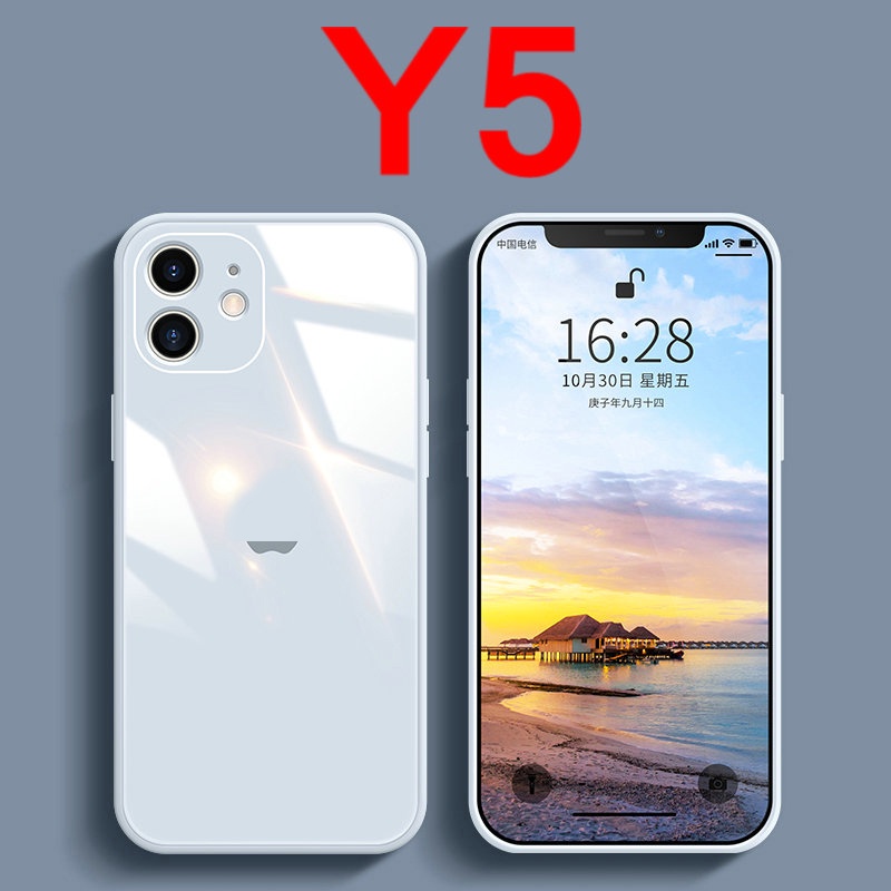 Fashion Casing Apple iPhone 12 Pro Max iPhone 11 6 6s 7 8 Plus Hard Tempered Glass Cover With Logo