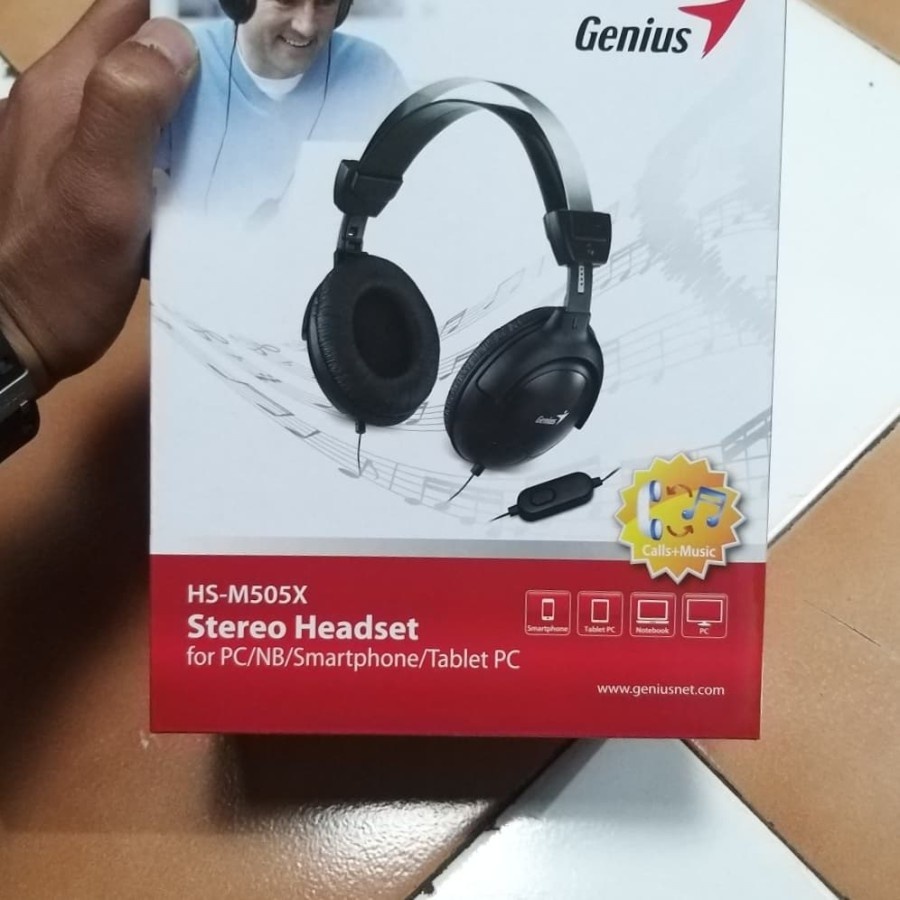 ORI HEADSET GAMING GENIUS HS-M505X HEADPHONE STEREO WITH MICROPHONE