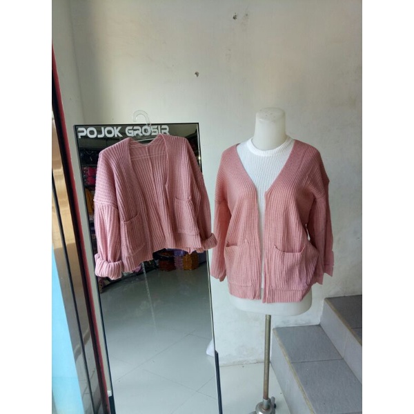 Cardigan Rajut Couple ibu dan anak