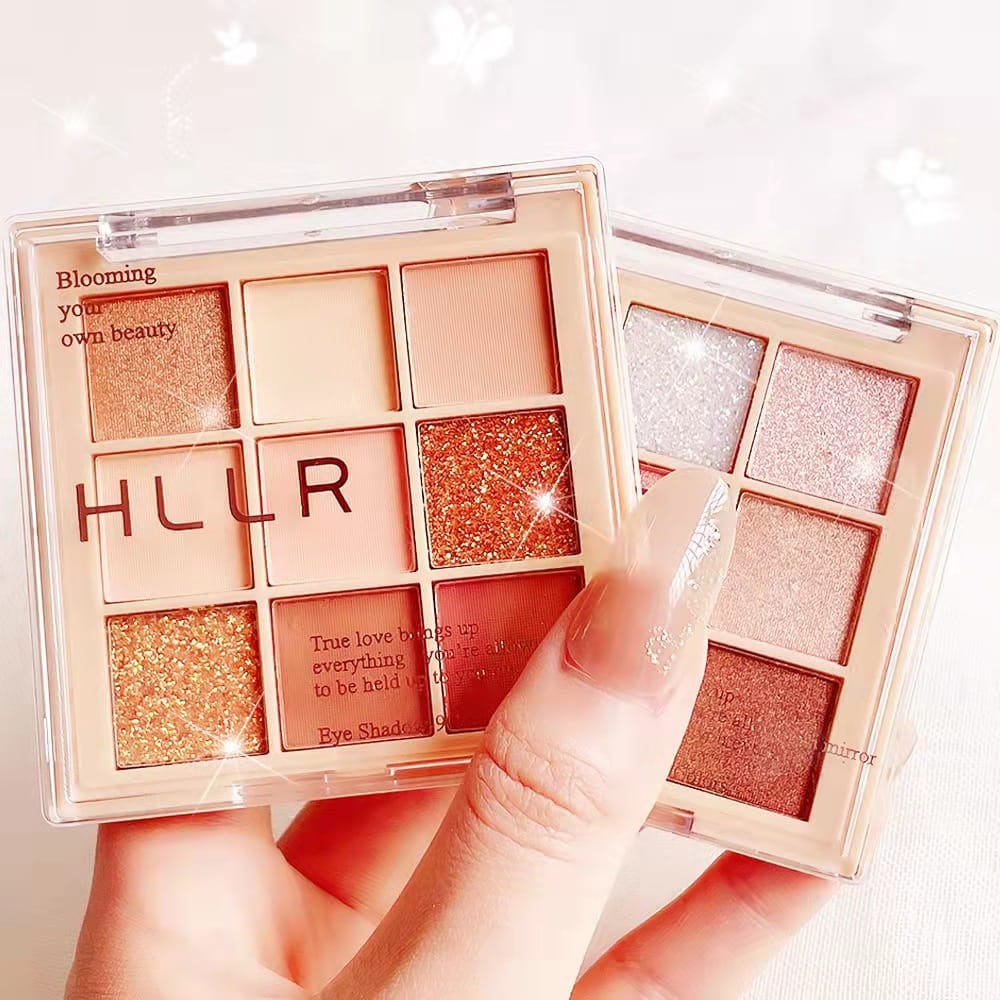 Eyeshadow HLLR Eyeshadow Pallete Eyeshadow Korea Eyehsadow Glitter Browny Summery Korean Look