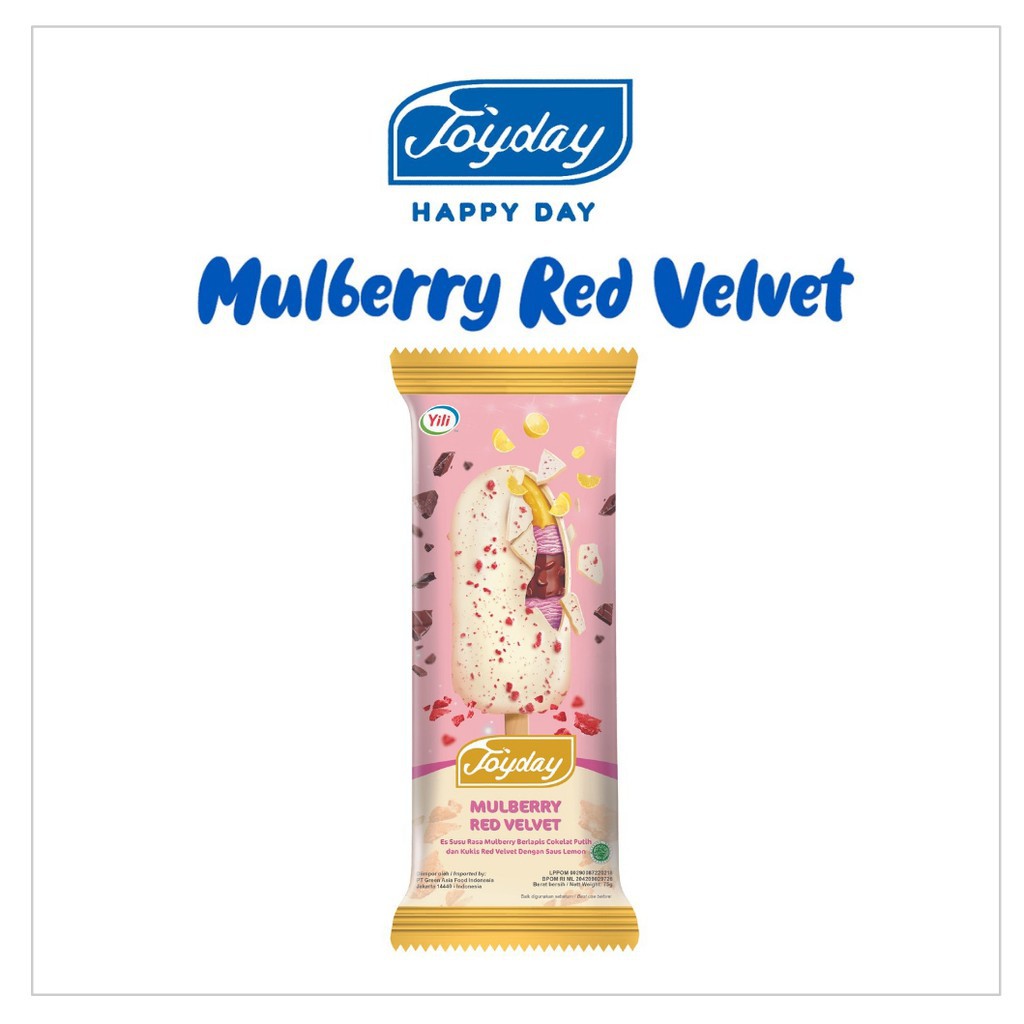 Joyday Ice Cream Es Krim Mulberry Red Velvet