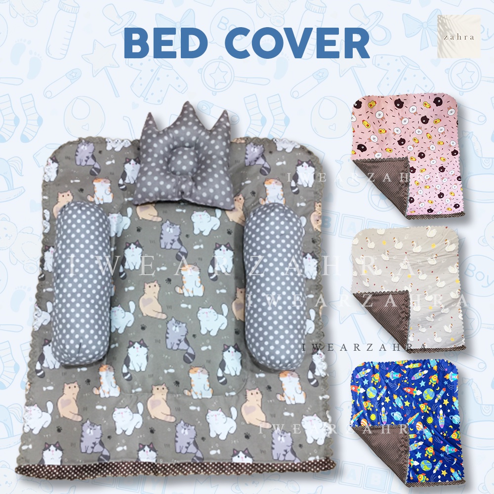 BED COVER - Alas Perlak Bayi Tebal Motif Anti Air