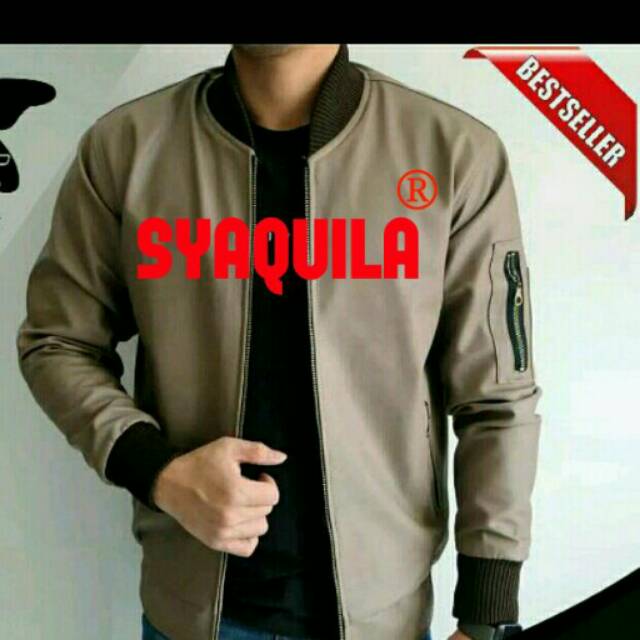 JAKET PRIA SEMI KULIT/JAKET BOMBER