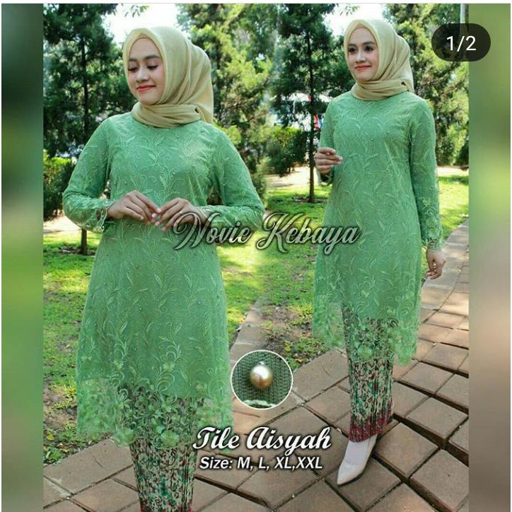 stelan kebaya tille aisyah new