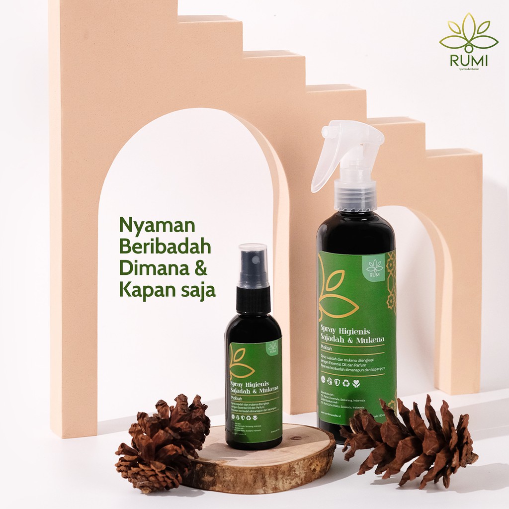 Spray Higienis Sajadah Mukena Rumi Parfum Perlengkapan Sholat Sofa Travel Halal Original