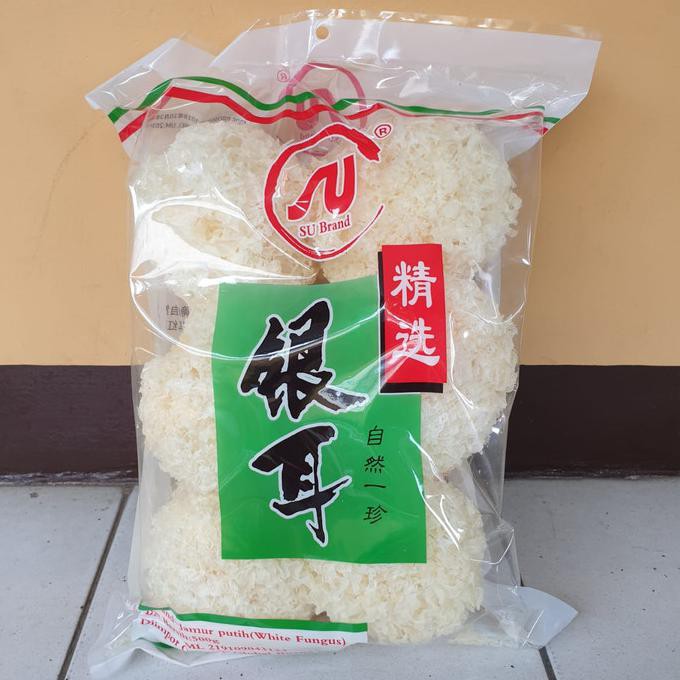 

TERMURAH satuan SU BRAND Jamur Putih / White Fungus / Bai Mu Er 500 gram Kode 290