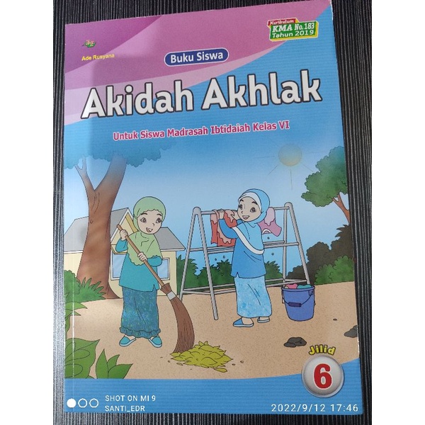 Jual Buku Akidah Akhlak untuk Kelas 6 MI | Shopee Indonesia