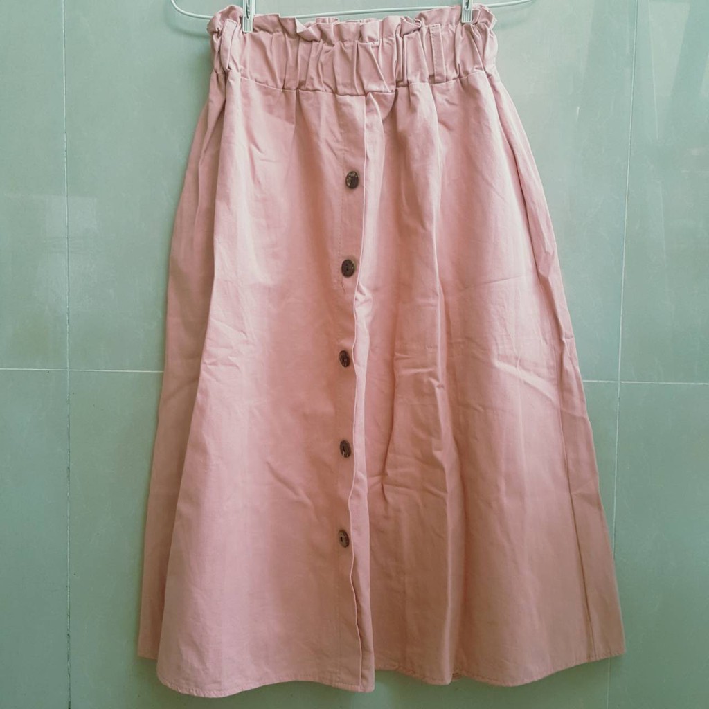 Preloved Rok Pink Selutut , Rok Kerja , Rok Kasual , Rok Warna Pink murah