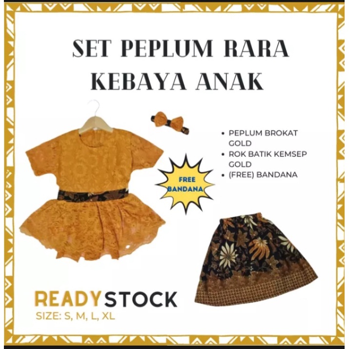 LORA KIDS SETELAN KEBAYA ANAK ANAK