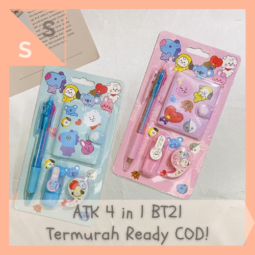 

[simplyshop] Set Paket Jurnal Alat Tulis Mini ATK 4 in 1 Lucu Scrapbook Journal BT21 Army Korea Kartun Anak Unofficial Hadiah Kado Hampers Merchandise Souvenir
