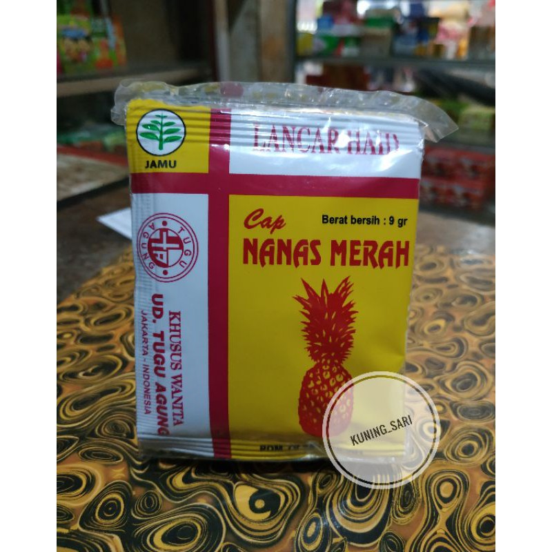 JAMU LANCAR HAID CAP NANAS MERAH