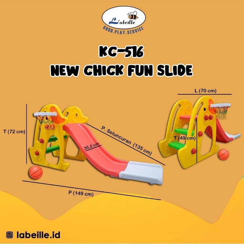 Labeille Slide Chick Fun KC-516 - Perosotan Anak