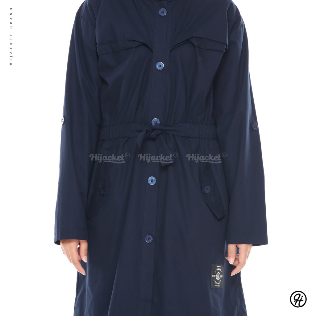 ⭐️TERLARIS⭐️ ORIGINAL | Hijacket Premium VALERIA Original Jaket Wanita Hijab Muslimah Syari-NAVY