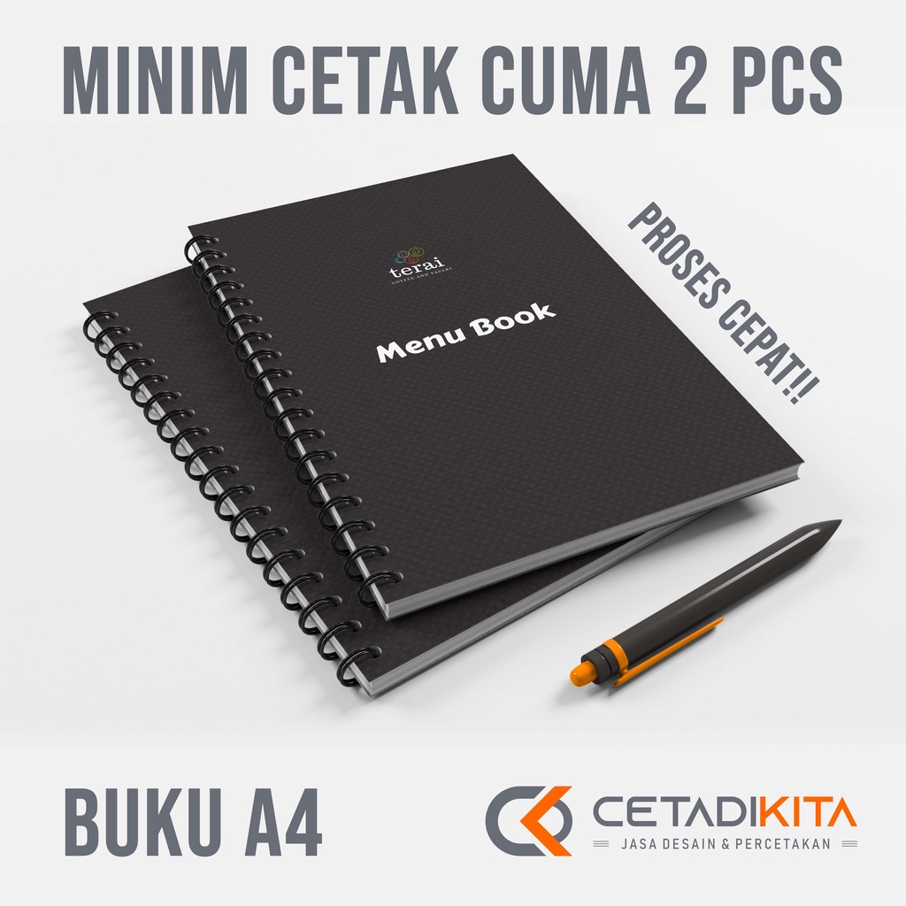 

Buku Menu Restauran Notebook A4 Spiral - MURAH CEPAT BERKUALITAS