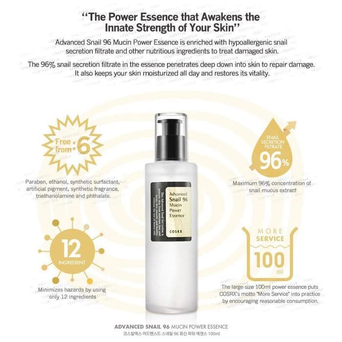COSRX Advanced Snail 96 Mucin Power Essence - 100ML