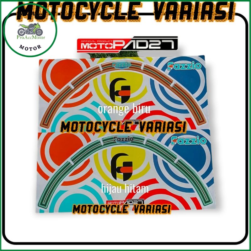 Motopad27 Sticker stiker lampu depan Fazzio stiker fazzio premium (COD)